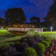 Townline Townhomes exterior at night in Blue Bell, PA