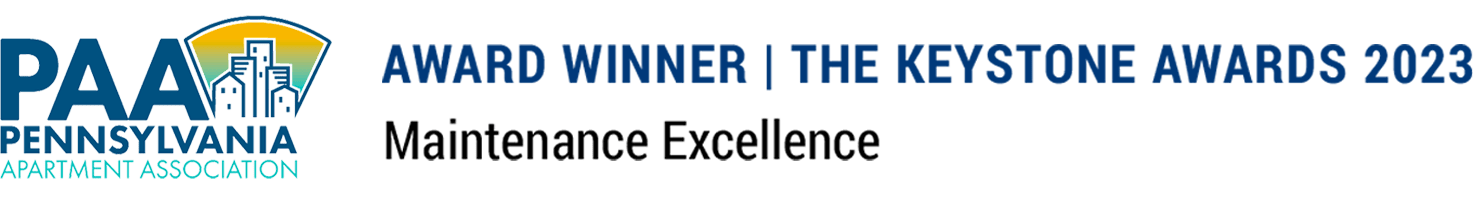 Pennsylvania Apartment Association - East Award Winner Best in Apartment Living 2019